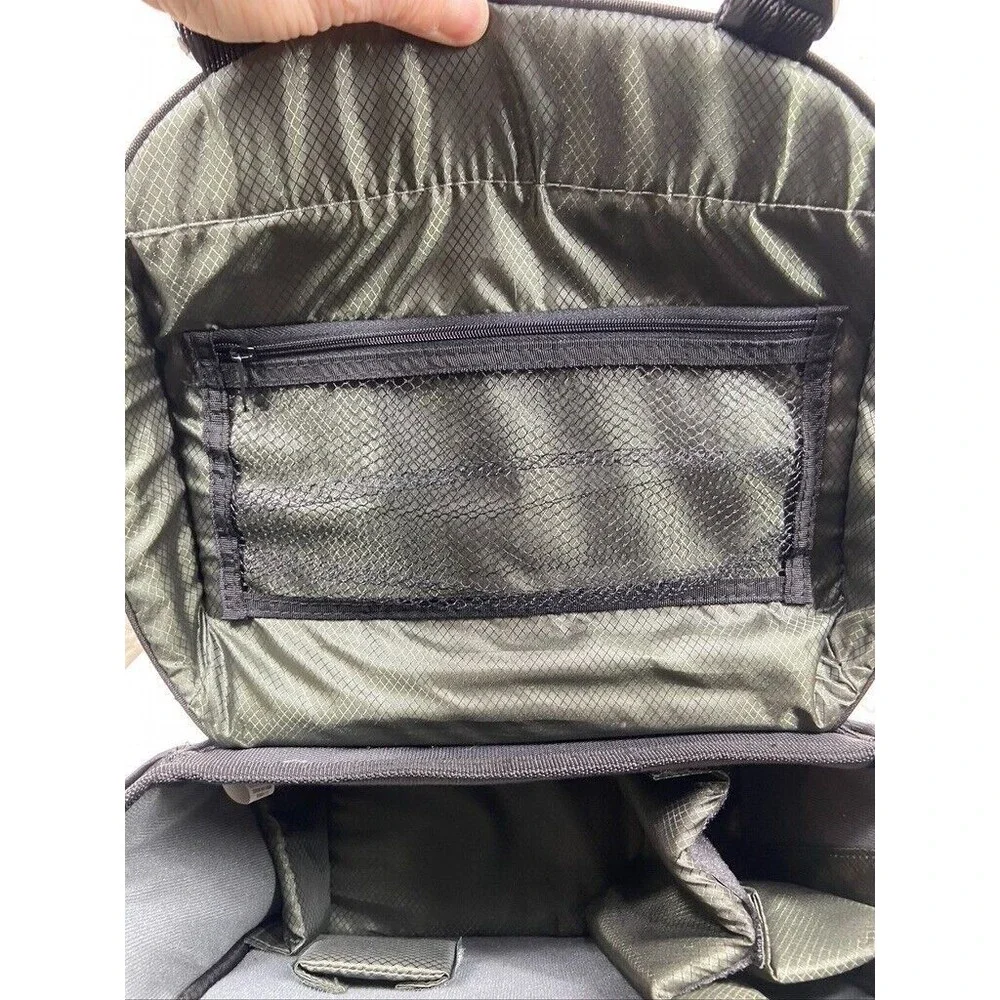 NIKON CAMERA BAG 3 COMPARTMENTS 4 POCKETS CROSSBODY BLACK 13 X 9 X 5